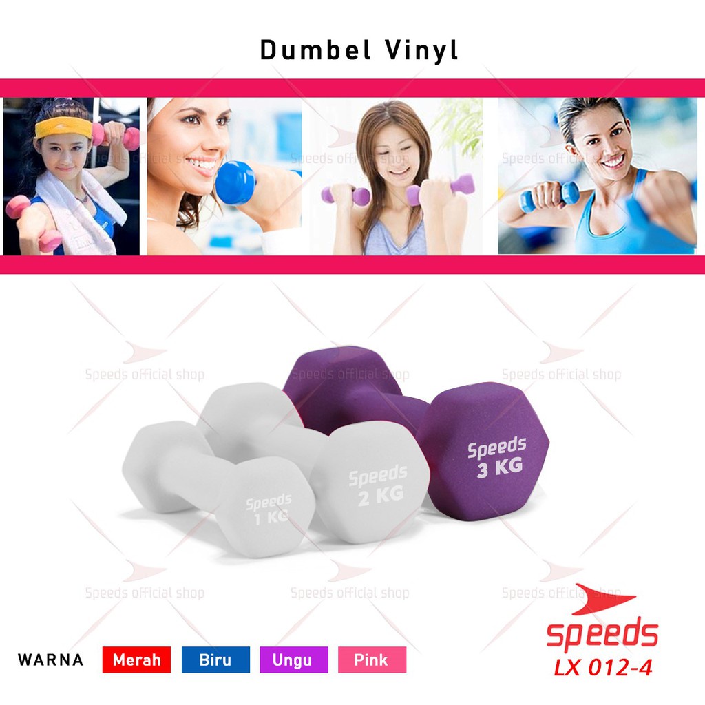 SPEEDS Dumbell 3 Kg Barbel 3kg Barbel 3 Kg Dumbbell 3Kg Dumbbell 3 Kg Barbel Vinyl cewek 3kg Barbel Neoprene 3kg