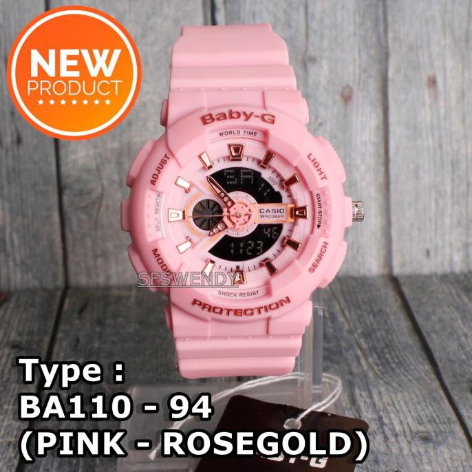 SALE MURAH  Baby-G Shock BA-110 Pink Jam tangan digital wanita