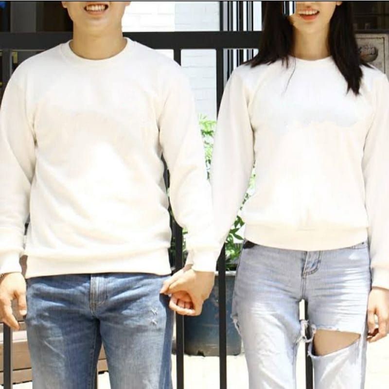 Baju Lengan panjang POLOS  Pasangan Couple Kaos  Distro trendy dan kekinian / harga sudah termasuk 2pcs