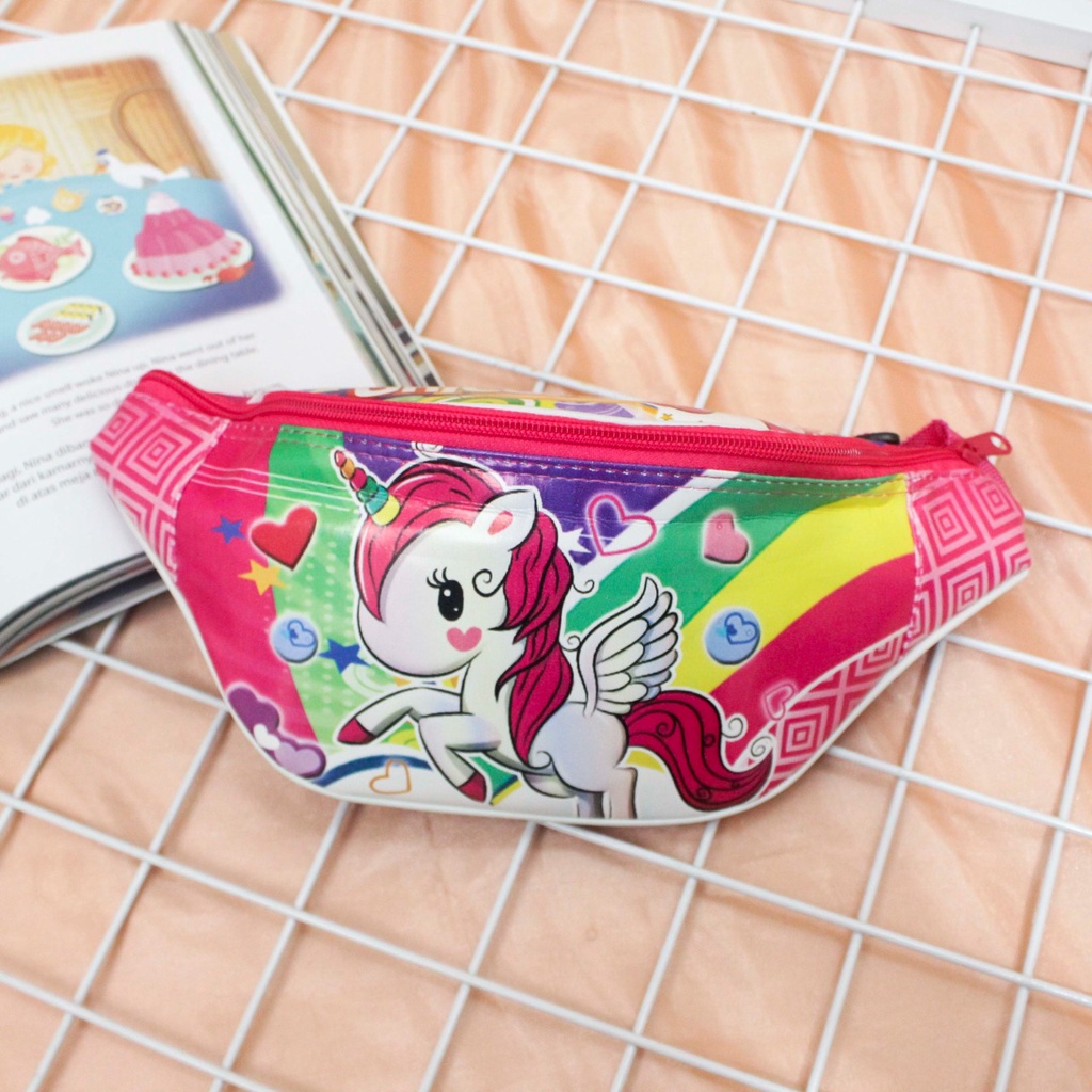 Waistbag Anak Printing Perempuan Lucu Waistbag Anak Laki Laki Tas Slempang Anak Korea Waistbag Anak Murah