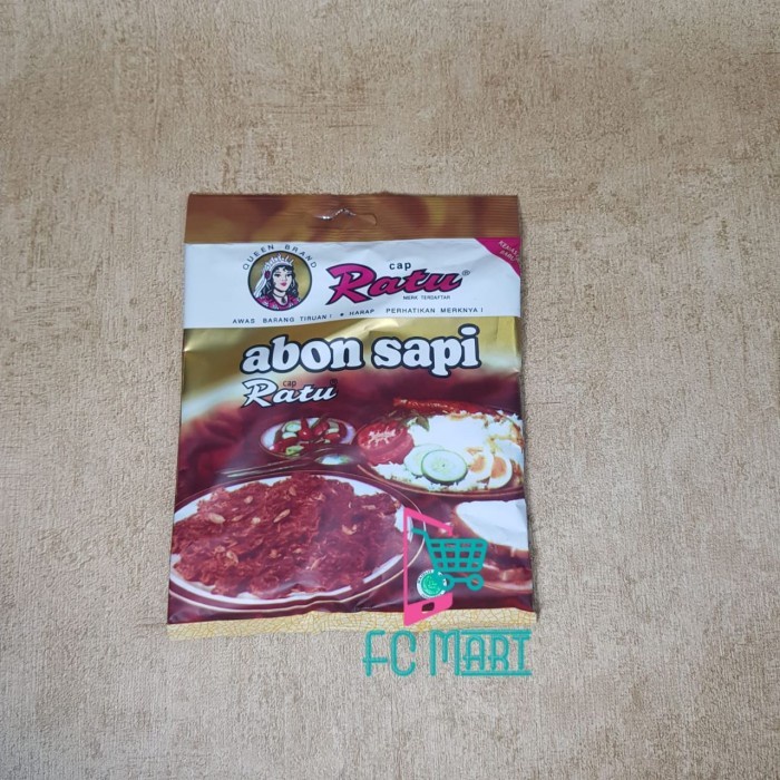 

ABON- ABON SAPI RATU 1 BUNGKUS / PACK 90 GRAM -MAKANAN-KERING.