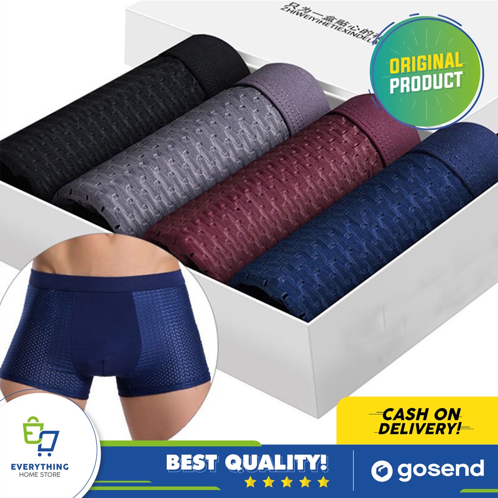 Celana Dalam Pria 4 PCS Underwear Boxer | Boxer Pria