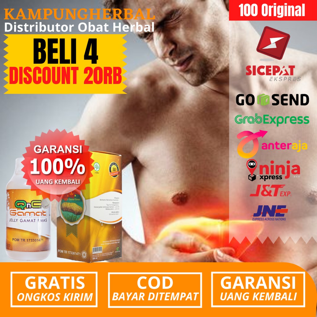 Obat Herbal Kanker Hati-Infeksi Organ Hati-Liver-Obat Tradisional Kanker Hati-QnC Jelly Gamat