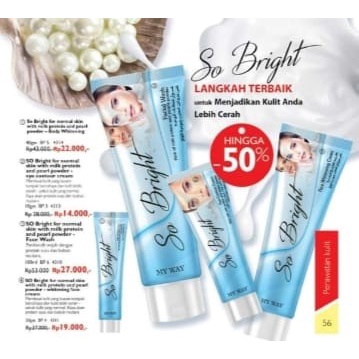 So Bright My Way Body Whitening Cream with Milk Protein and Pearl/krim pemutih dengan kandungan prot