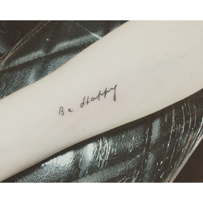 STICKER TATTOO TEMPORARY TULISAN CUSTOM TAHAN AIR