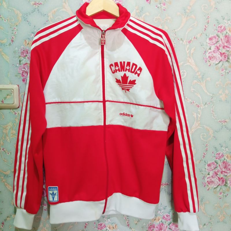 Jaket Vintage Adidas Canada Tracksuit