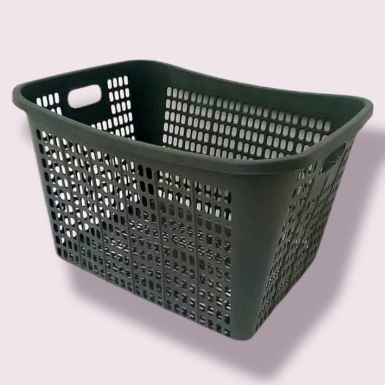 KERANJANG PAKAIAN BAJU LAUNDRY ABU / KERANJANG BAJU KOTOR / KERANJANG PAJERO / RIGEN SERBAGUNA