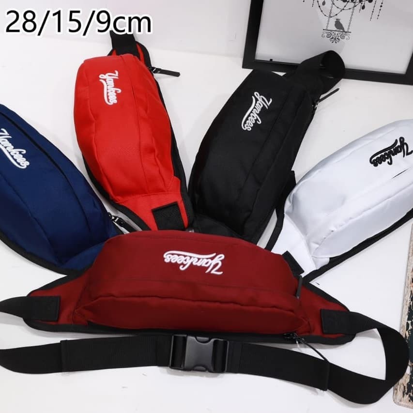 yankees waistbag MLB tas pinggang pria NY mirror import