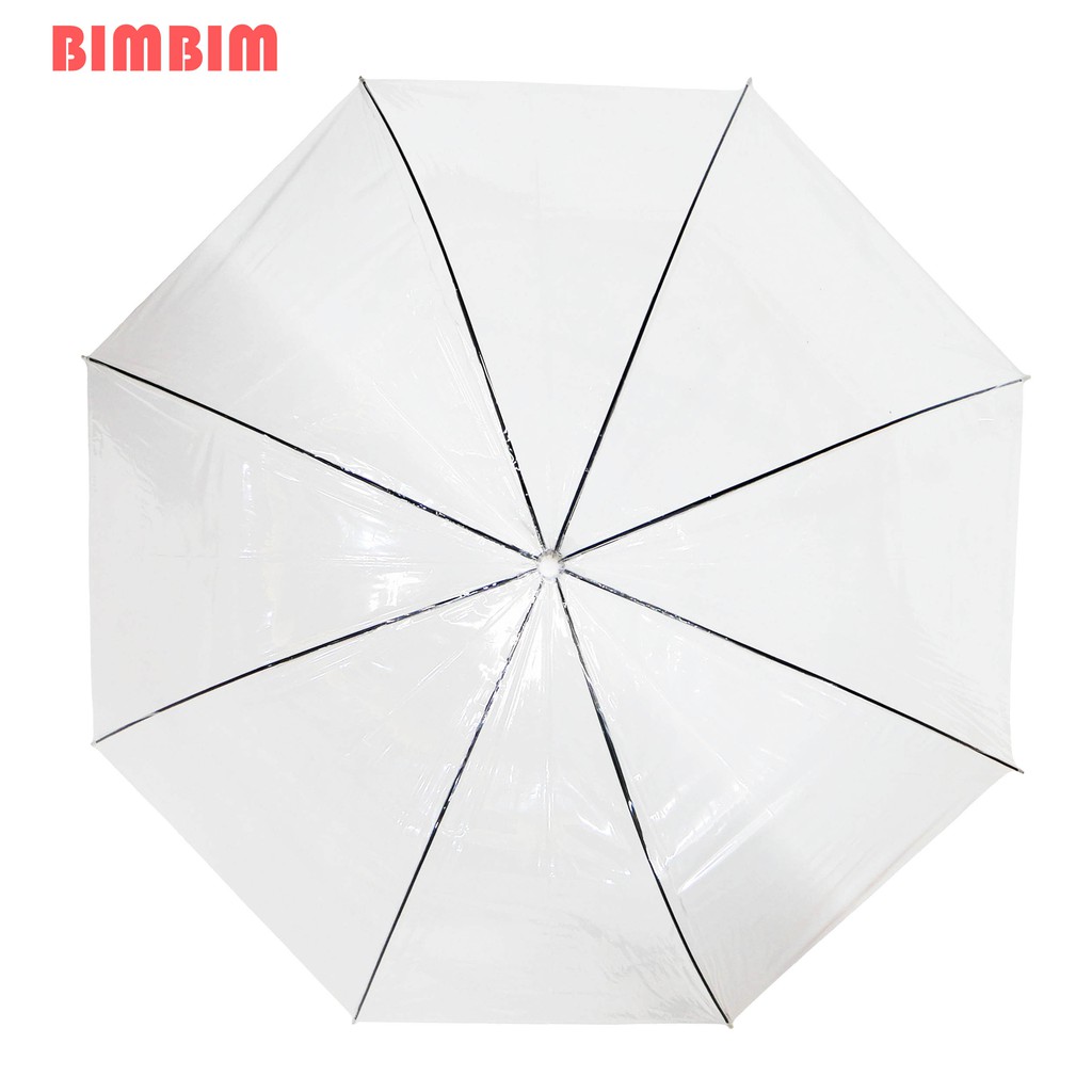 Payung Transparan Bening Polos Jepang Korea Photoshoot Prewedding Import