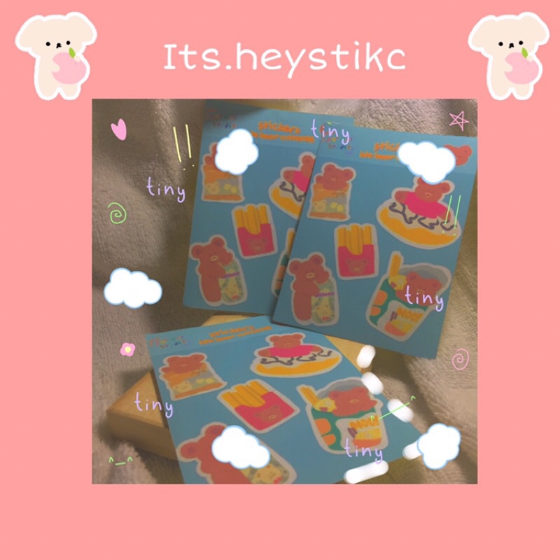 

stiker sheat bear (No cutting)