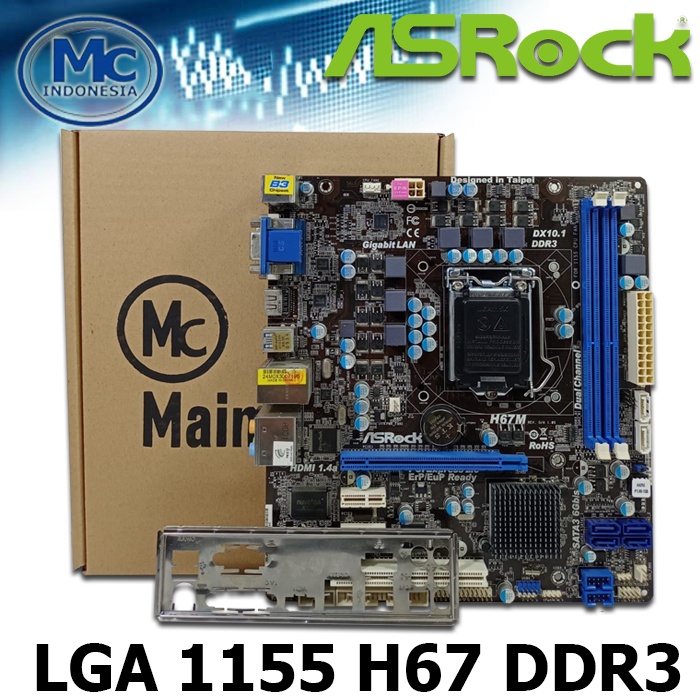 Mainboard MOBO Motherboard H67 Intel Socket 1155 ASRock