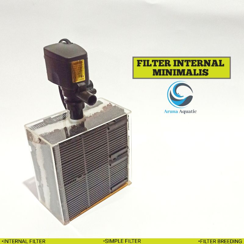 INTERNAL FILTER AQUARIUM FILTER TANPA KURAS FILTER MINIMALIS AKRILIK