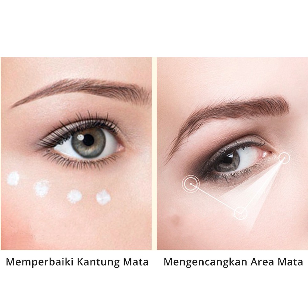 JOMTAM Eye Cream Getaran Listrik Pijat untuk dibawah Mata menghilangkan Mata Panda / Lingkaran Gelap Di Bawah Mata