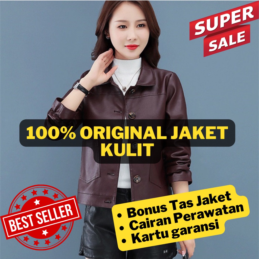 Jaket kulit wanita jaket motor wanita jaket kulit cewek kulit domba jaket kulit original jaket mante