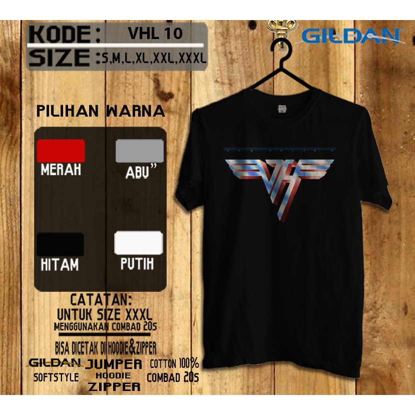 Kaos van halen band original gildan softstyle vhl10