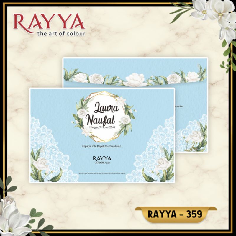 Blangko Undangan Harga Murah Rayya 359