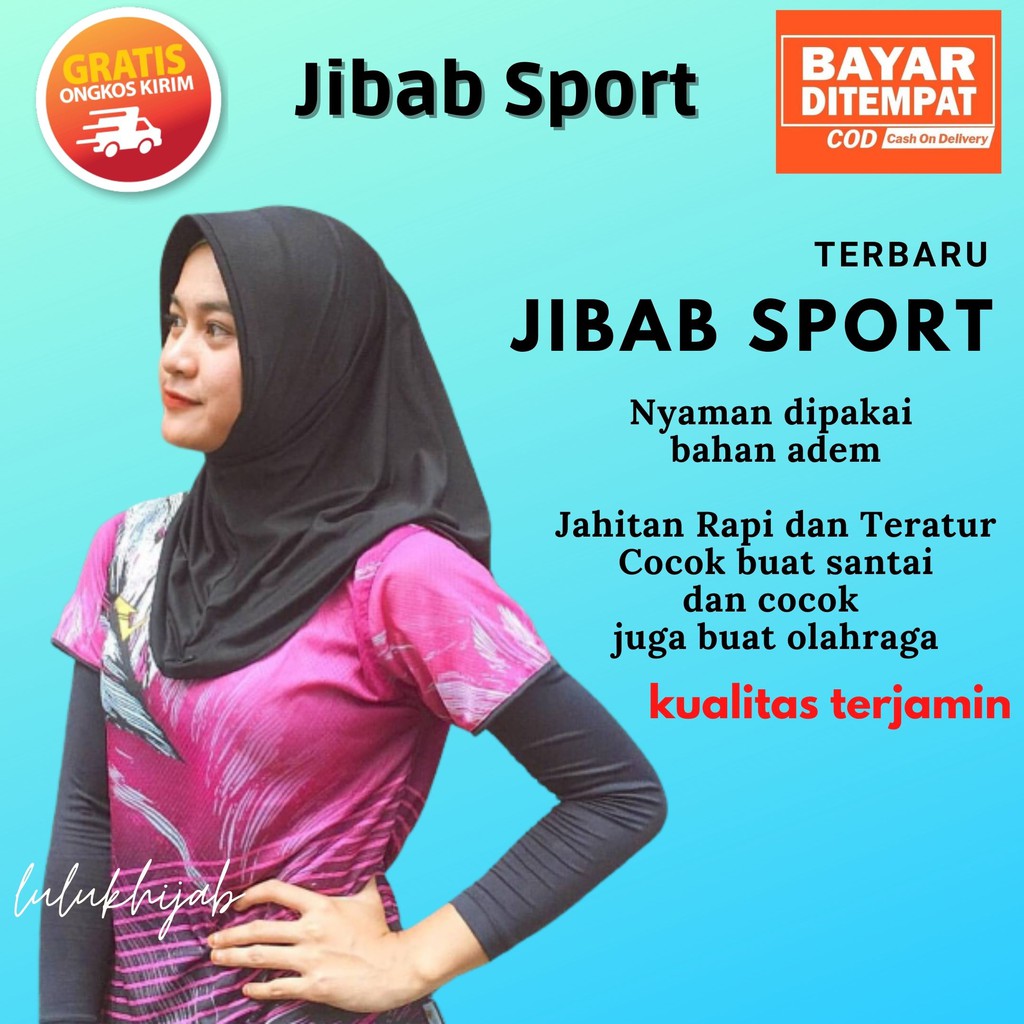 Hijab Sporty SKJ by Oneto | Sporty Hijab | Jilbab Olahraga | Hijab
