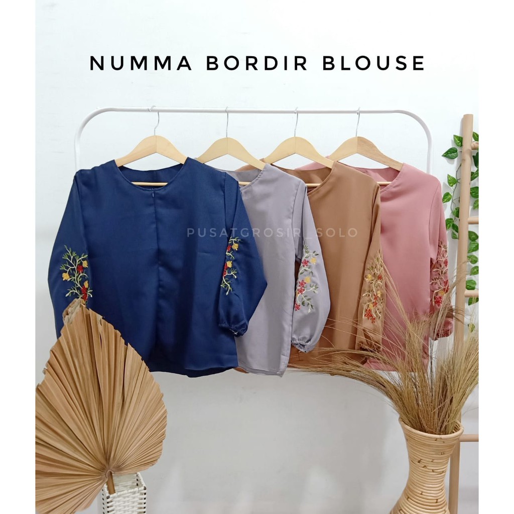 CUCI GUDANG!! NUMMA BORDIR BLOUSE PUSATGROSIR_SOLO/ DELONIX BLOUSE/ AMRELO BLOUSE