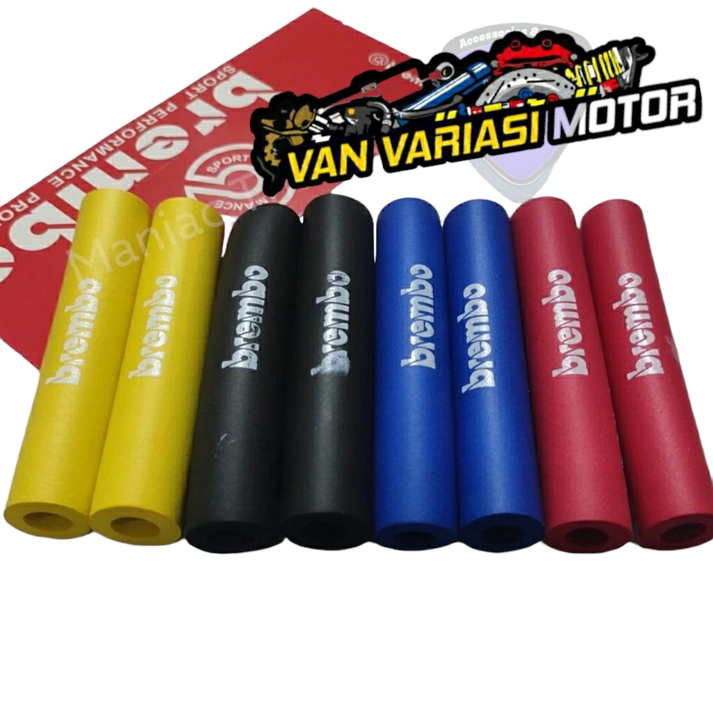 VAN VARIASI MOTOR BUSA STANG KARET HANDLE REM SARUNG TANGAN MOTOR BREMBO PREMIUM SPONGE SPONS UNIVER