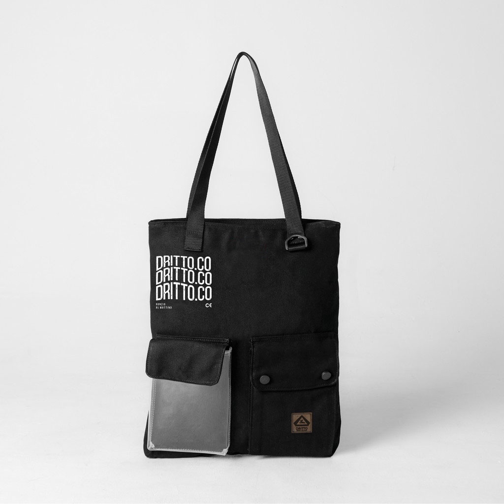 DRITTORONZIO Tote Bag Dritto (Takki) - Totebag Kanvas Premium