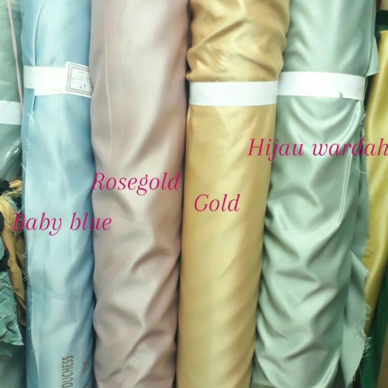 Bahan bridal/Bahan duches/Tafeta bridal/Saten bridal