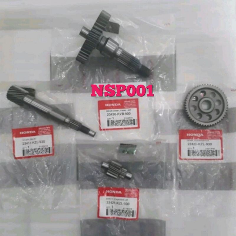 GEAR BOX GEAR RASIO AS PULLY HONDA BEAT FI SCOOPY FI SPACY FI 100%ORIGIN AHM