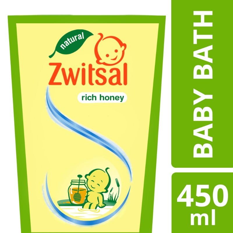 ZWITSAL BABY SABUN MANDI CAIR MILK & HONEY 450ML - Sabun Bayi Baby Bath Sabun Mandi Bayi Cair