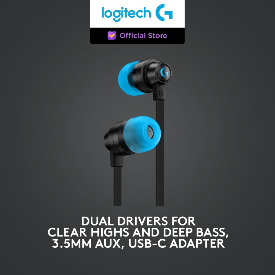 Logitech G333 / G 333 VR Gaming Earphones - Garansi Resmi