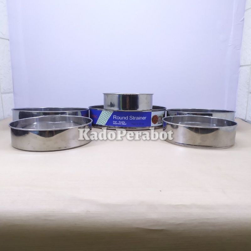 saringan tepung - saringan stainless full - round strainer stainless