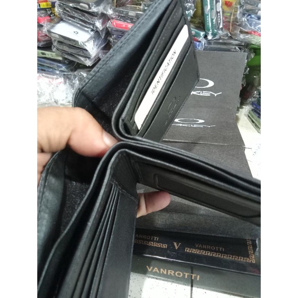 Dompet Kulit Asli Dompet Lipat Kulit Pria Oakley 3 Dimensi 100% Kulit Asli