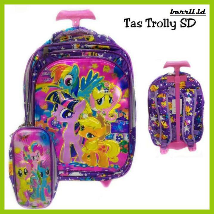 

Tasrepok- Tas Trolly Pony Timbul Impor Free Kotak Pinsil Banyak Sekat Awet -Tasrepokanak.