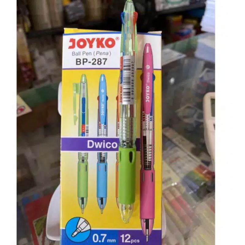 Pulpen Joyko 2-Warna BP-287 Dwico