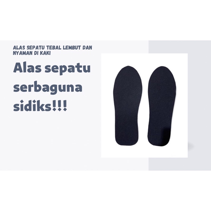 Insole Sepatu Alas Kaki Anti Bau/ Anti Panas / Sol Sepatu Nyaman &amp; Empuk