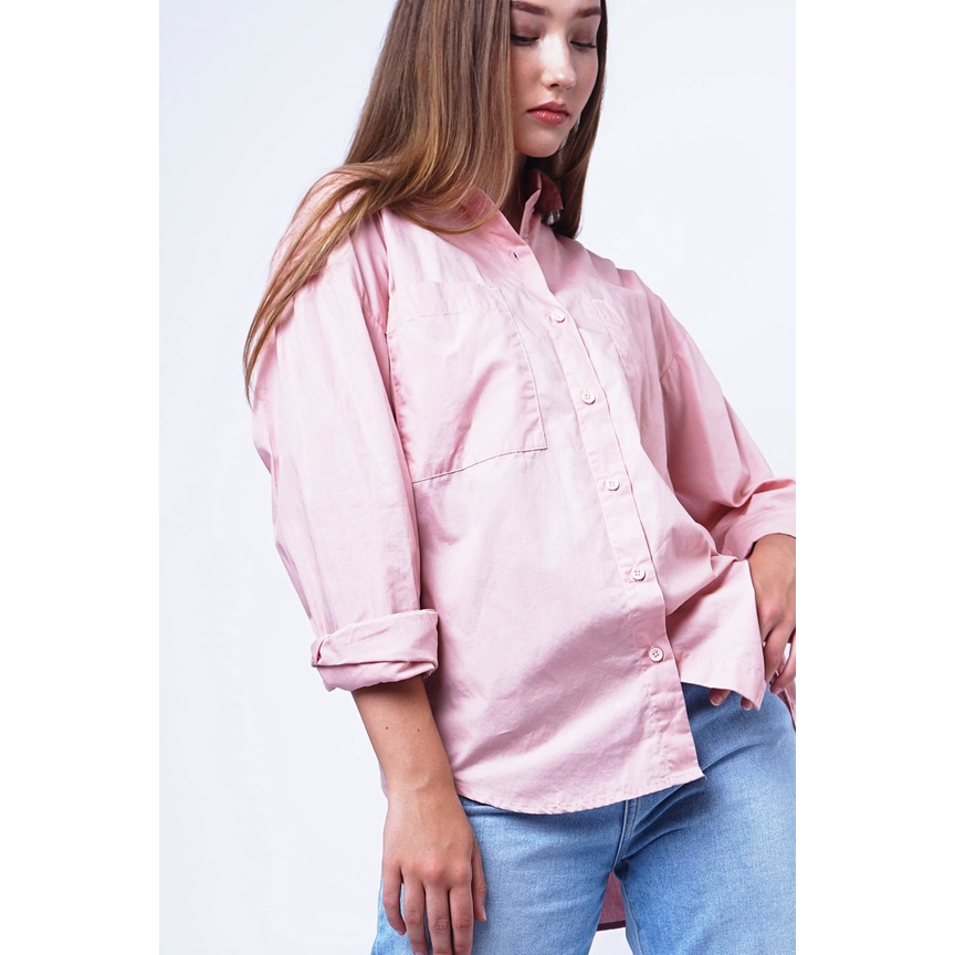 Logo Jeans Kemeja Wanita Foy Pink 24870L5PK