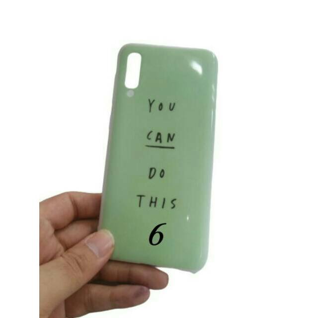 Case uv oil timbul macaron quotes Samsung A50S 2019