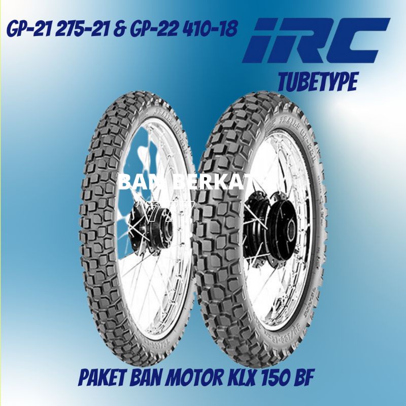 Paket Ban Motor KLX 150 BF CRF 150 L WR 155 / IRC GP21 275-21 GP22 410-18 Produksi 2025