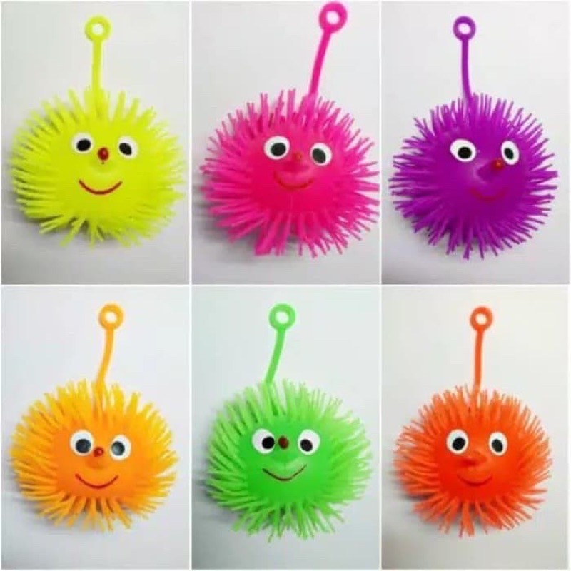 Mainan bayi/anak puffer ball (yoyo ubur-ubur LED)