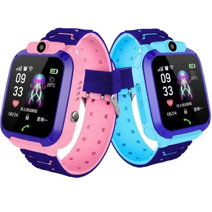 Promo Spesial Jam Tangan Anak Smart Watch Phone Kids Q12 Imoo Z5 Water Ressist Ipx4 - Biru