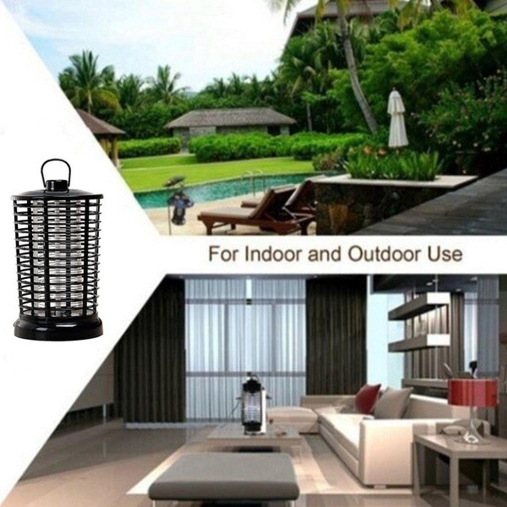 [Elegan] Mosquito Killer Lamp Portable Black UV Night Light Fly Bug Serangga Elektrik Zapper Trap Anti Nyamuk