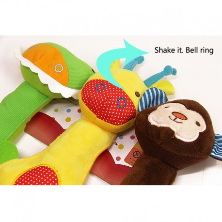 Rattle Squeaky Buddies Stick Rattle Stick Crinkle Bunyi Krincingan Mainan Bayi Genggam Buddies Squezzee