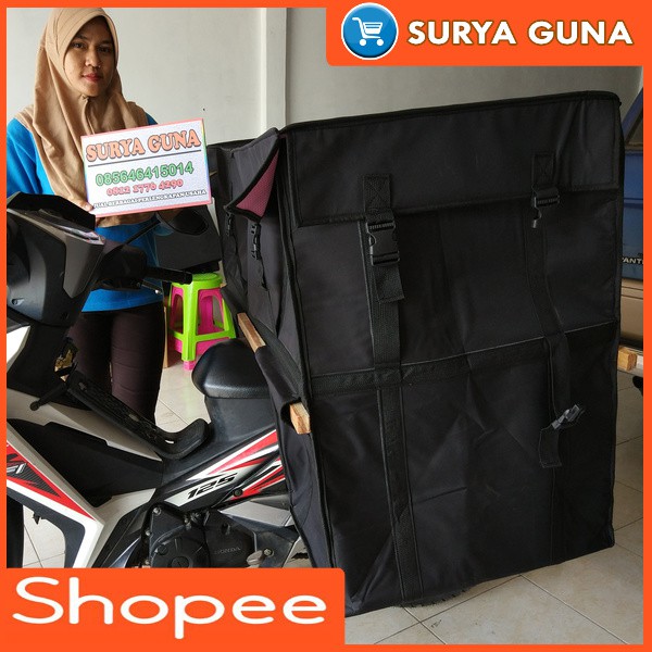 Tas Box Samping Motor Tingkat Tas Angkut Barang di Motor Tingkat
