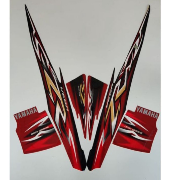 STIKER STRIPING VEGA ZR 2009 MERAH