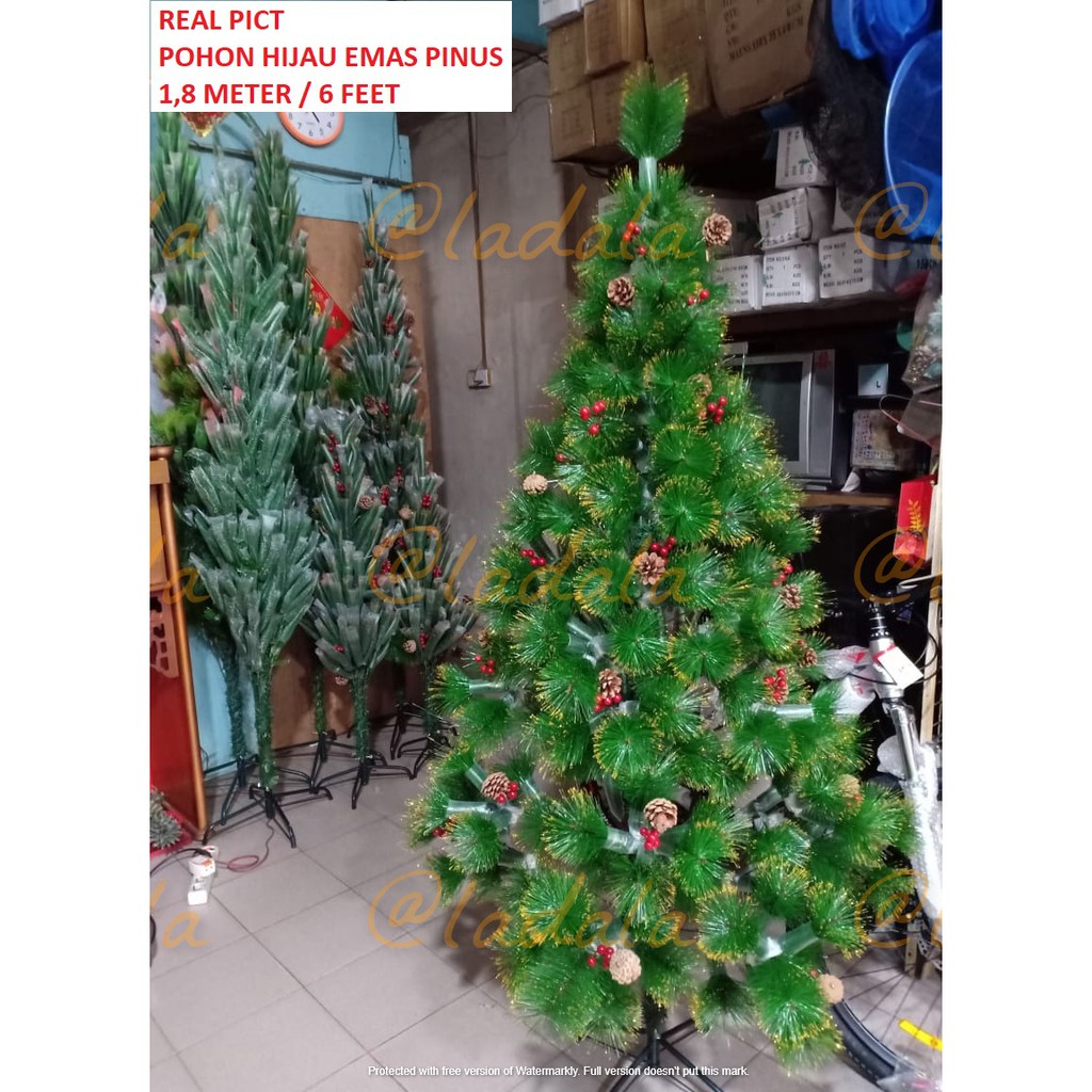 2,1Meter Pohon Natal Hijau Salju Emas 7feet 7AA 210 CM 2,1M Mtr Murah 2,1 M 6AA 5AA 6s 7aa 7s 7c 6c tinggi besar terang 1meter 2meter 6feet 7feet 8feet 5feet P210 AA210