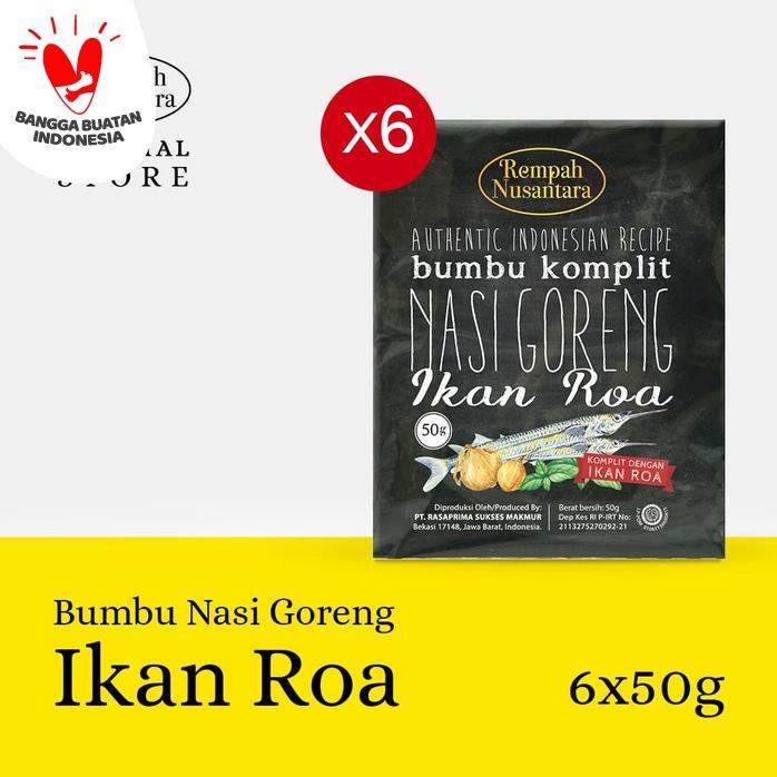 

REMPAH NUSANTARA BUMBU NASI GORENG ROA (50 GRAM) 6 SACHET