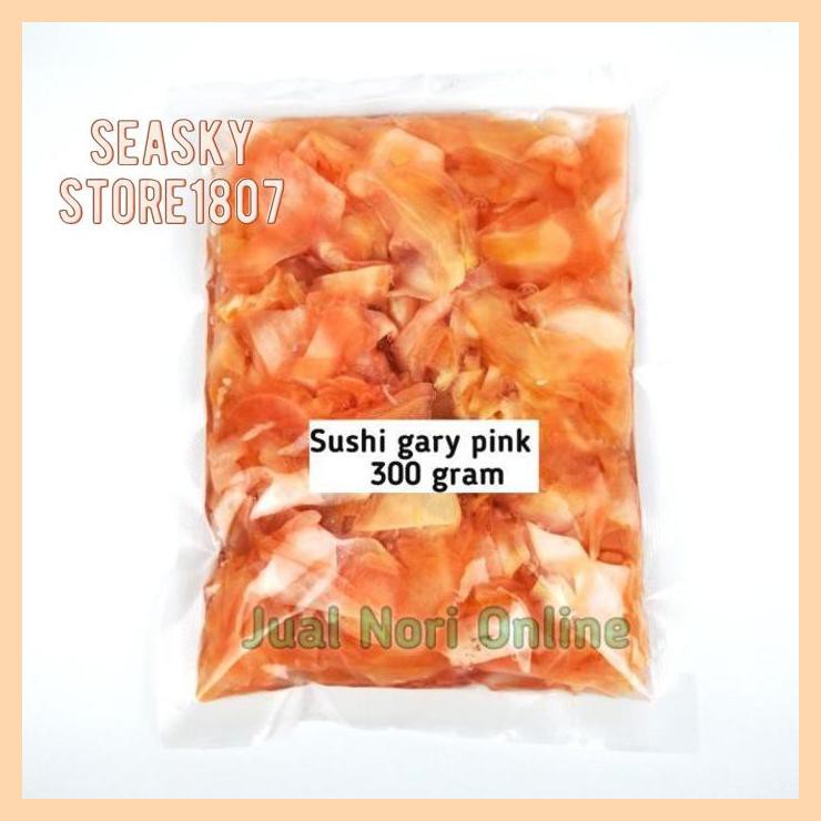 

[ SUSHI GARY PINK 300GR ACAR JAHE MUDA HALAL SUSHI GINGER PINK]