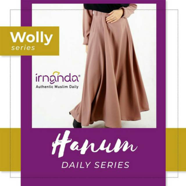 ORIGINAL HANUM GAMIS DRESS 22 WARNA IRNANDA