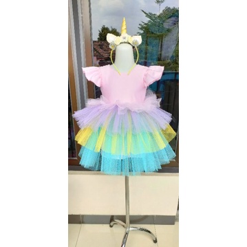 DRESS UNICORN (COCOK BUAT BIRTHDAY/PARTY/HADIAH)