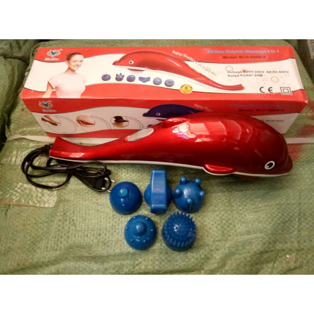 Alat Pijat Dolphin Infrared Massager 6 Mata Pijat / Dolphin Massager 6 Mata Pijat