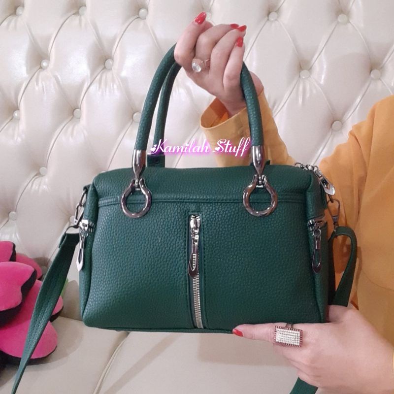 Tas selempang wanita glamour kulit jeruk sintetis