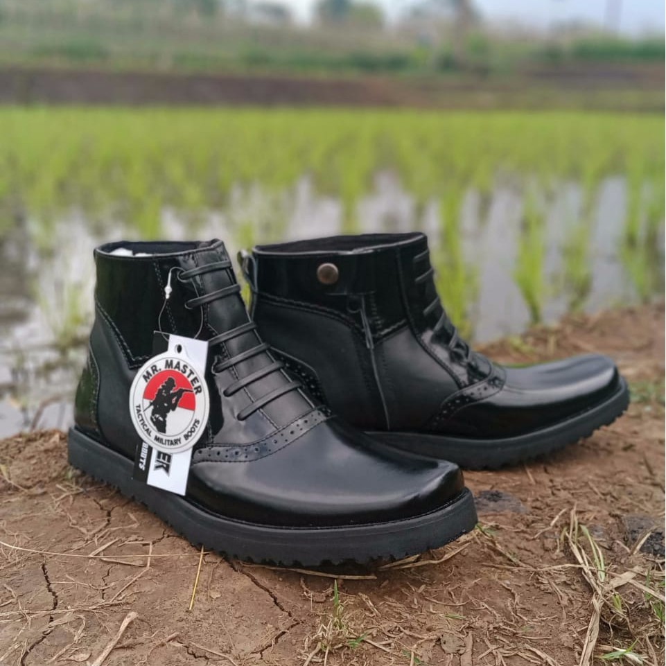 SEPATU PDH KULIT SAPI ASLI MR MASTER SEPATU PDH TNI POLRI SECURITY SATPAM SEPATU PDH PRIA WANITA